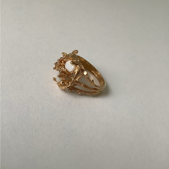 NEW vintage cocktail ring Opal Twig Branch - Picture 3 of 8